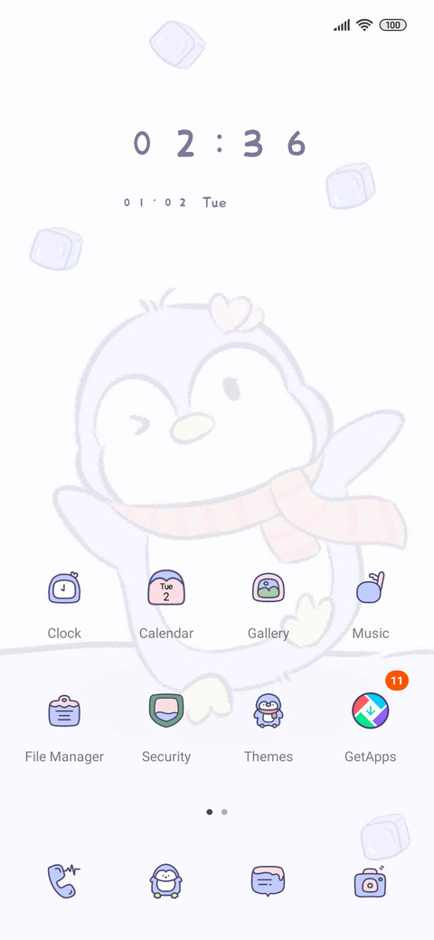 Cute penguin screenshot