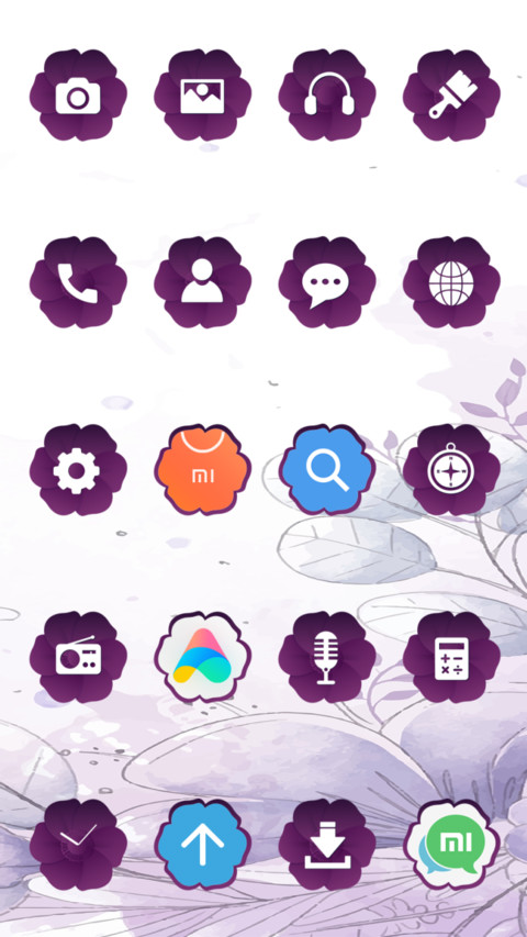 PurpleFloral_3MDP screenshot