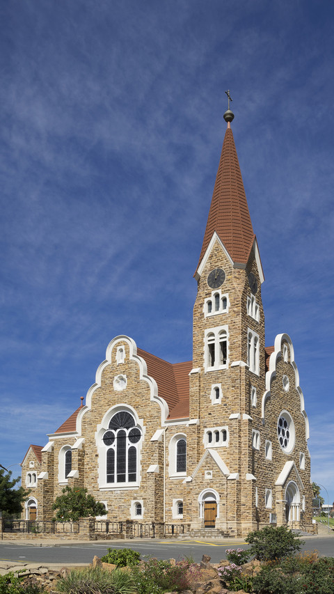 Gothic  stone church in namibia screenshot