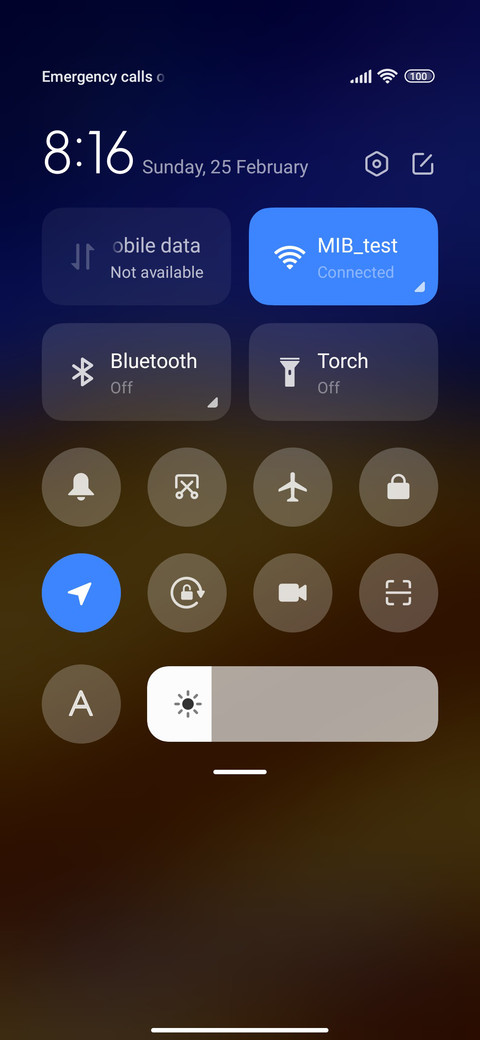 Luxury blue screenshot