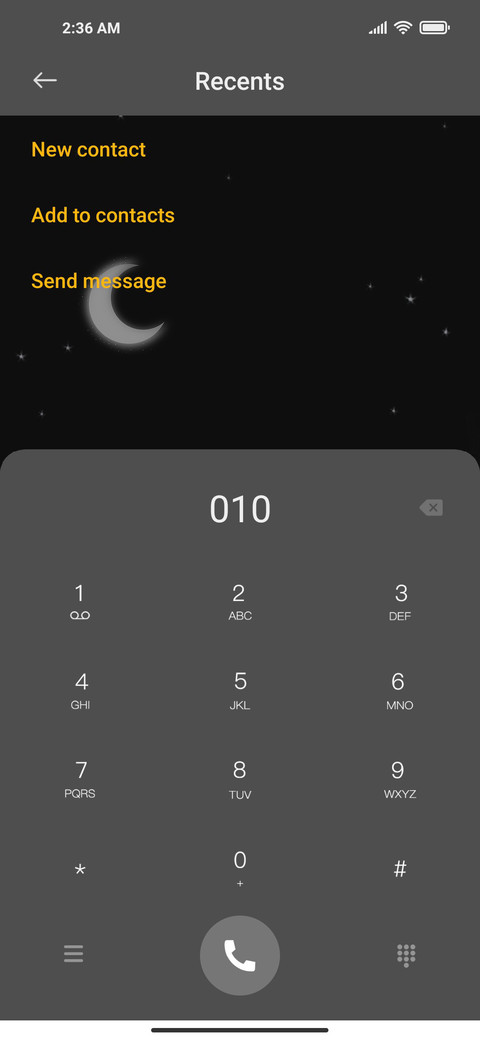 Starry moon night screenshot