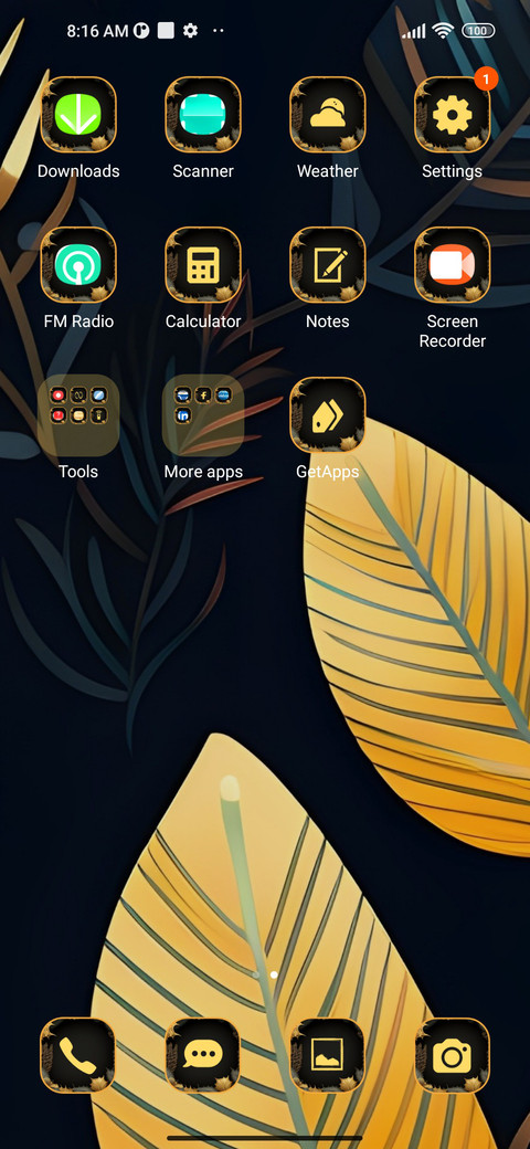 Luxury leaves screenshot