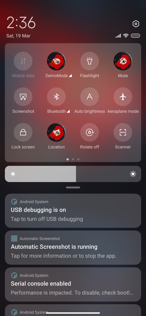 Red Black Flower screenshot