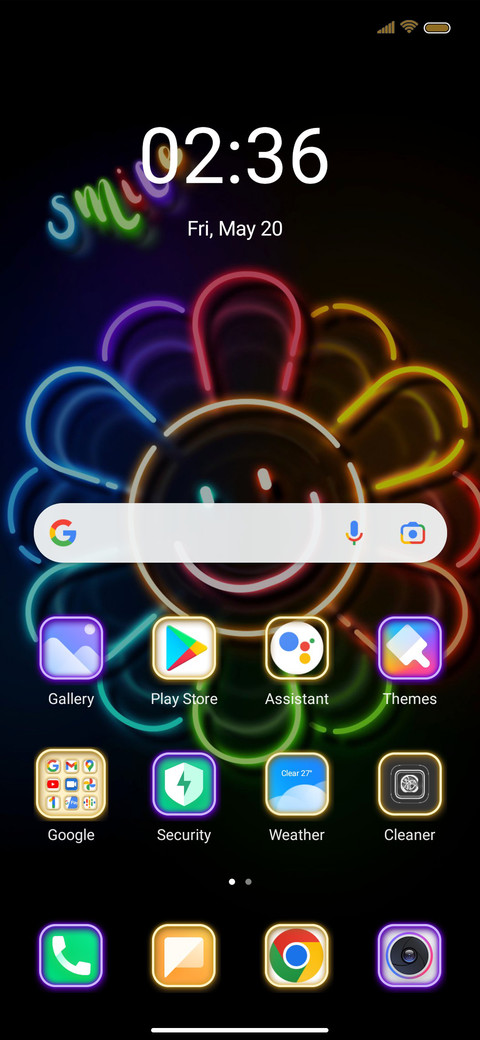 Rainbow sunflower screenshot
