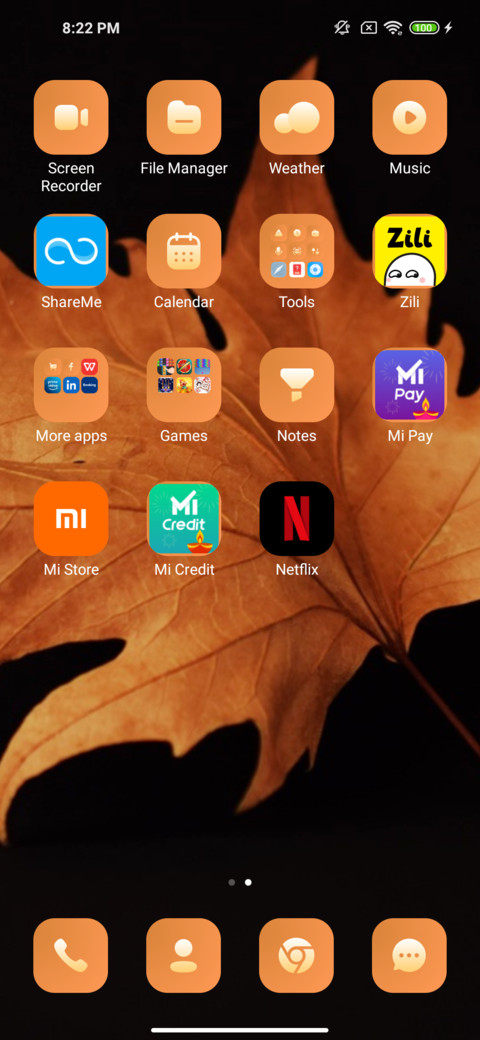 Orange screenshot