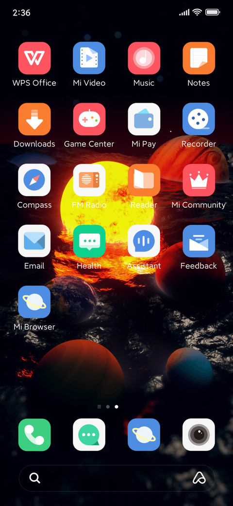 Submerged galaxy screenshot