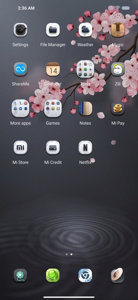 Cherry blossoms screenshot