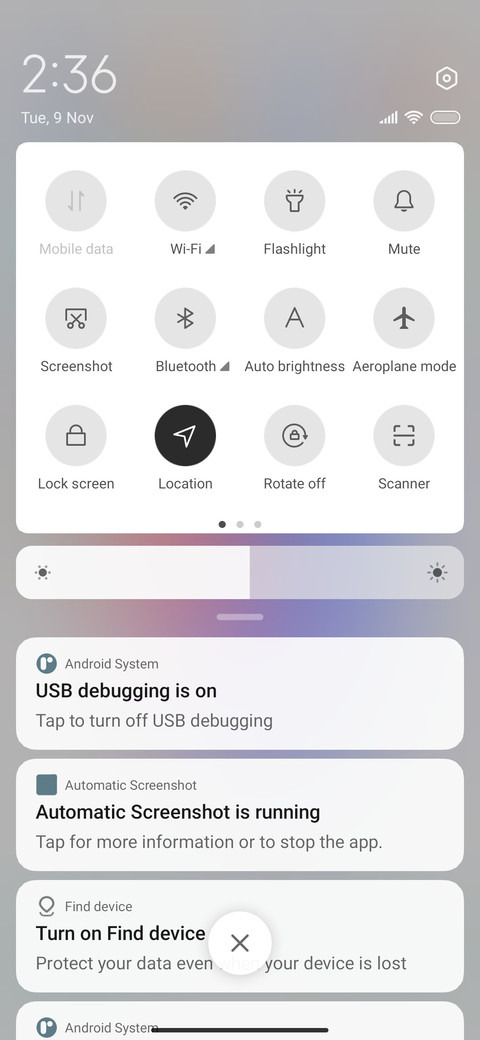 Light gradient screenshot