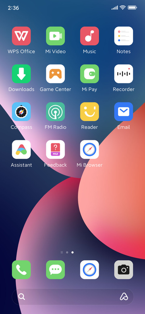 Gradient purple screenshot