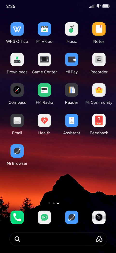 evening sky screenshot