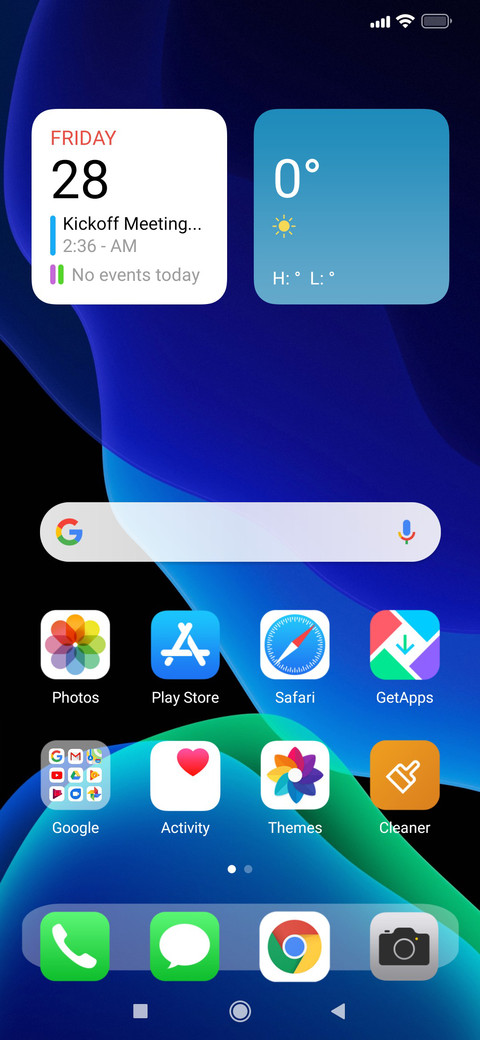 Special iOS screenshot