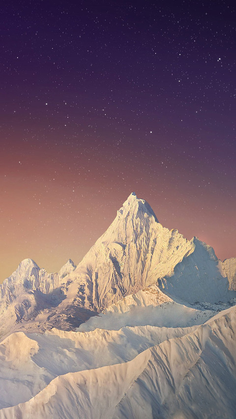 星空下的山峦 screenshot
