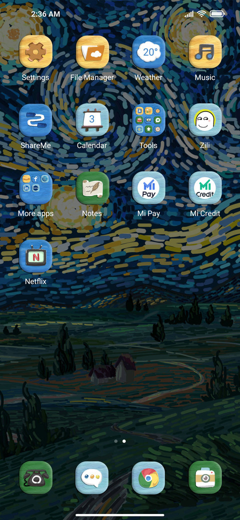 Field under Stars screenshot