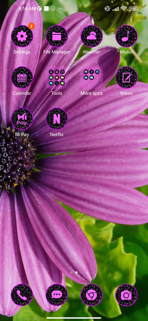 daisy purple screenshot