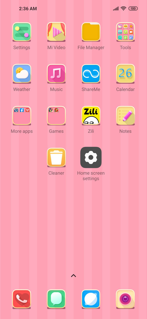 pink win screenshot