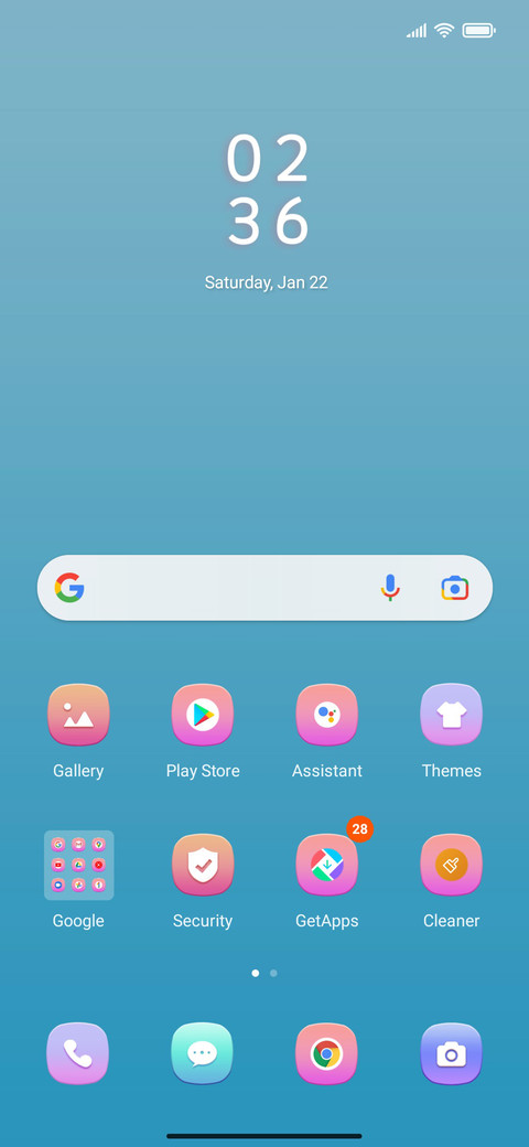 Gradient OS screenshot