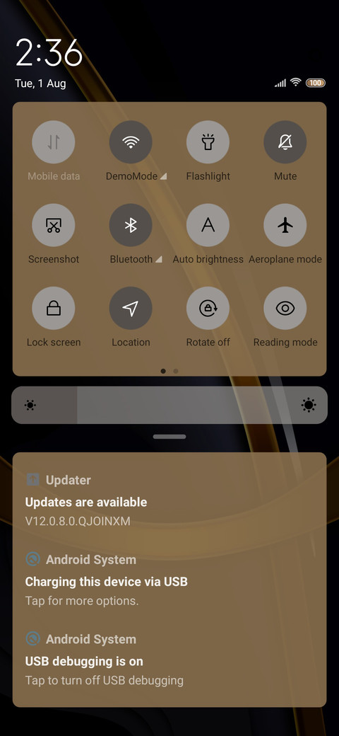 Minimalist black  screenshot
