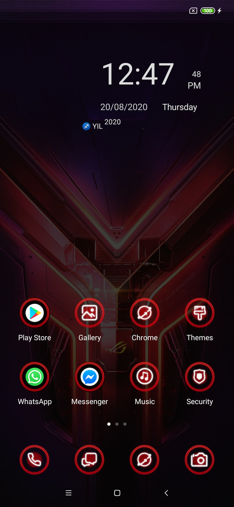 Red Rog Phone screenshot