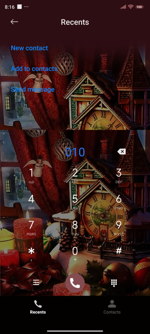 Christmas candle screenshot