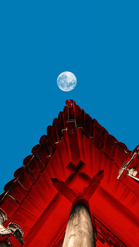 The wooden eaves collect the starry river of all screenshot