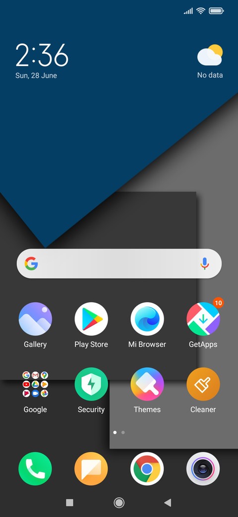 sky blue v10 screenshot
