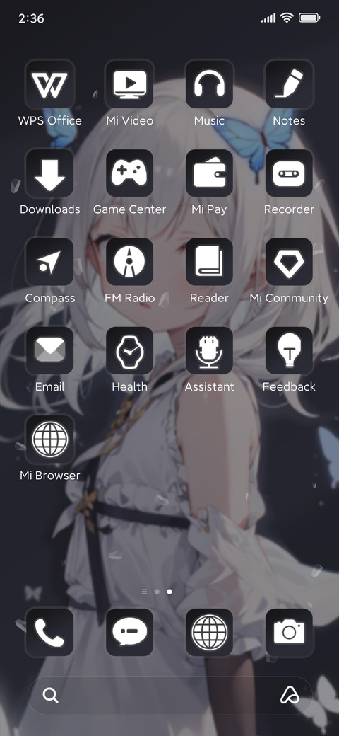 Hair like snow screenshot