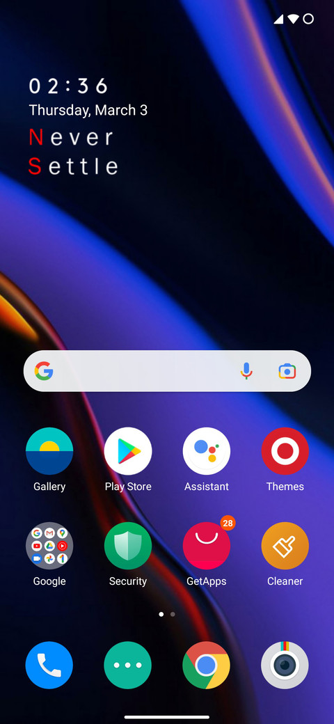 Oneplus X screenshot