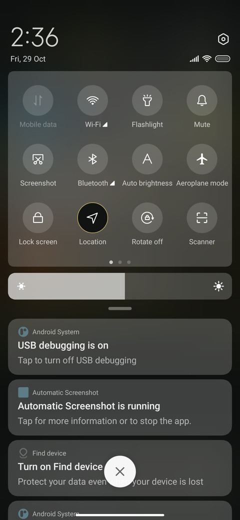 Gear clock screenshot