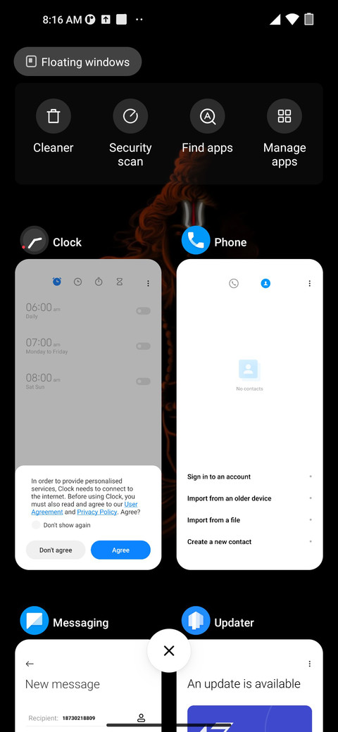 Shiv Dark UI screenshot