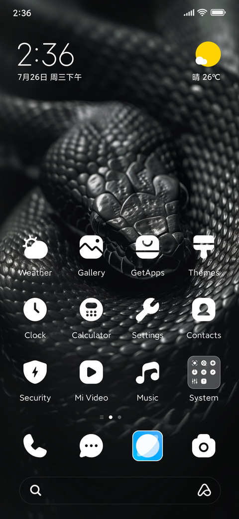 The snake screenshot