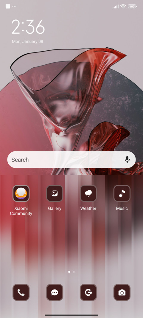 3D Glass Flowers screenshot