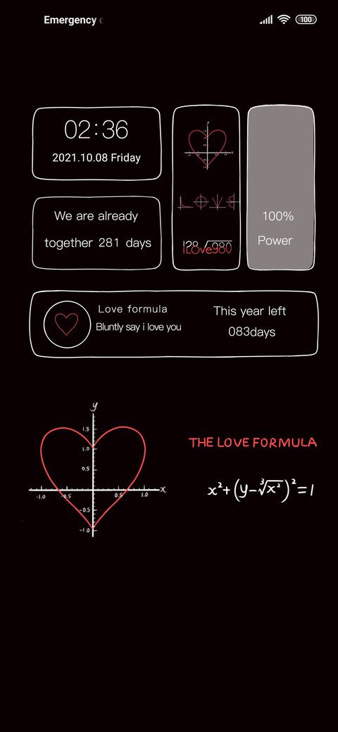 Line love formula screenshot