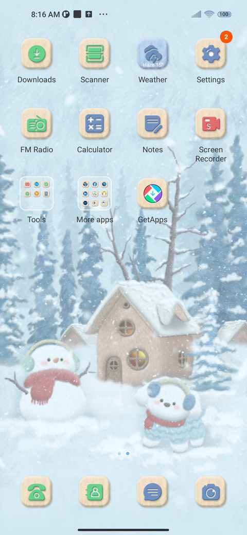 Winter Day Letter screenshot