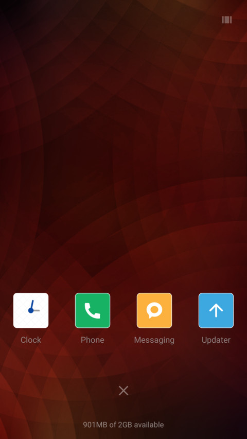 M8 UI screenshot