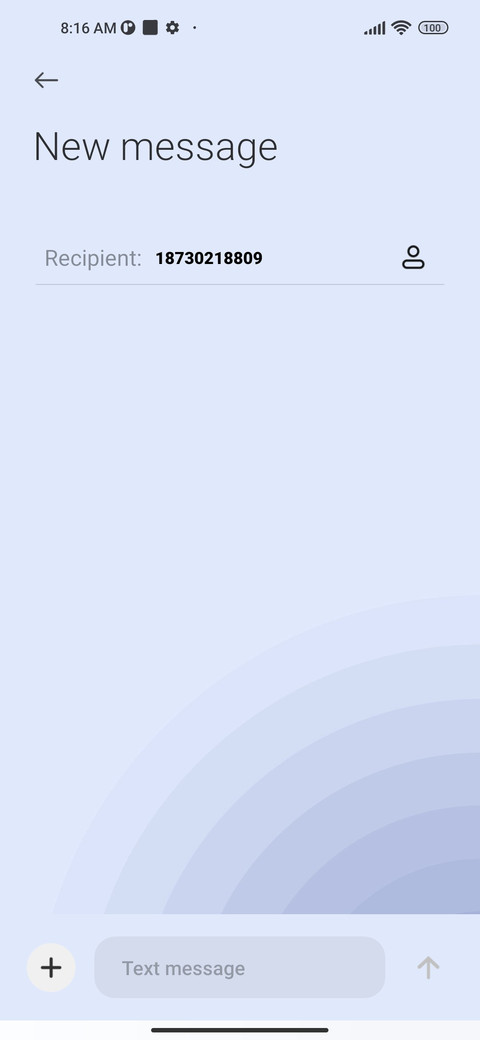 Simple gradient screenshot