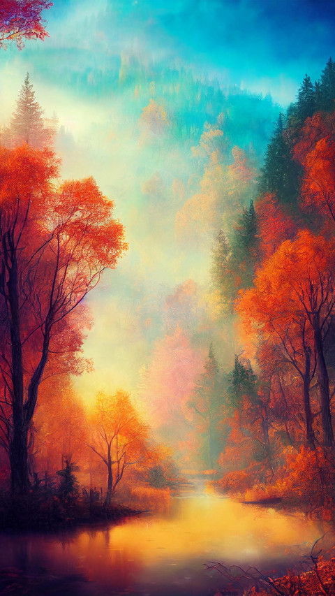 Autumn Art Painting screenshot