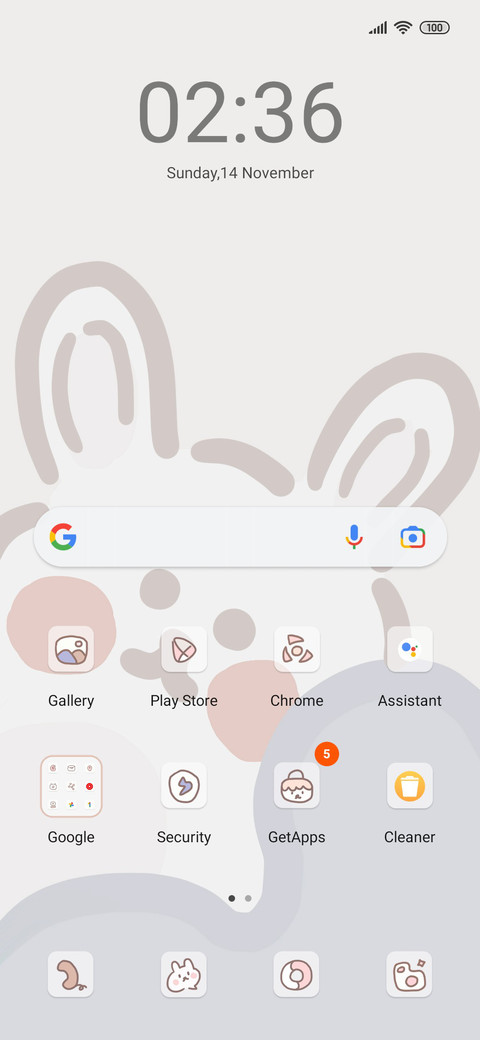 Cute bunny bear screenshot