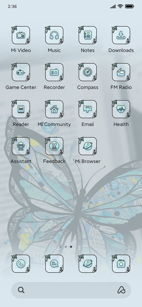 Ins butterfly screenshot