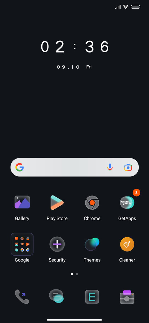 Colorful circle screenshot