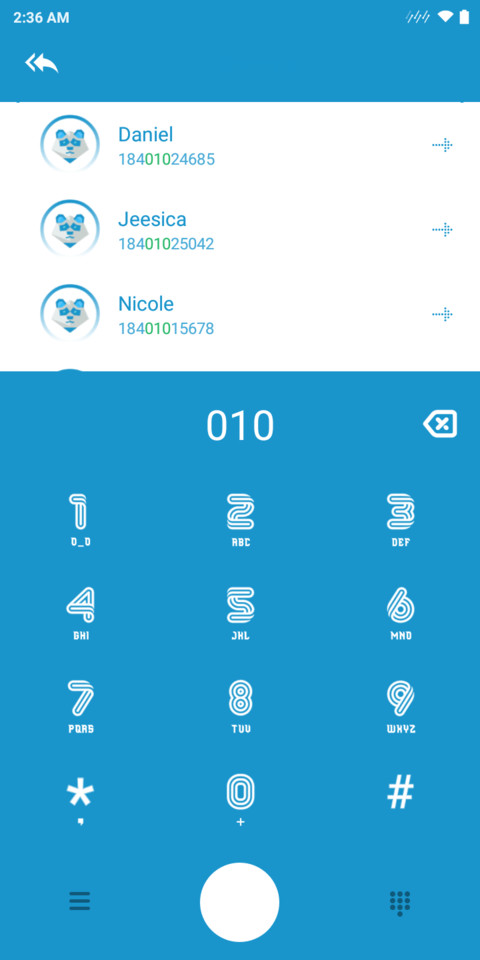White Blue V10 screenshot