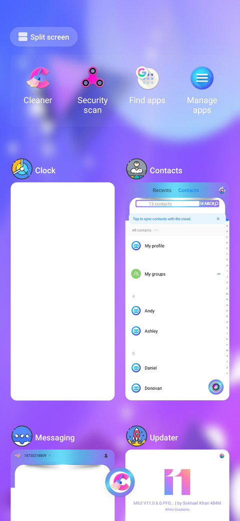 White Gradient V11 screenshot