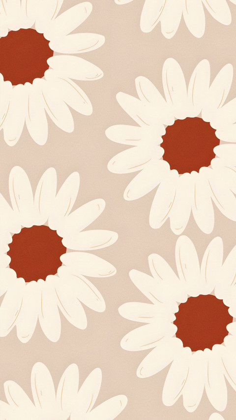 White flat flower screenshot