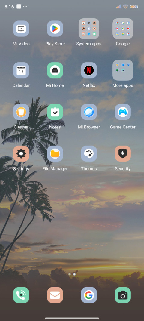 Sunset beach screenshot