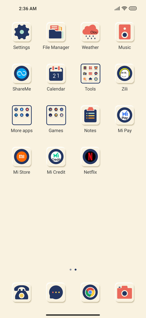 Creamy UI screenshot