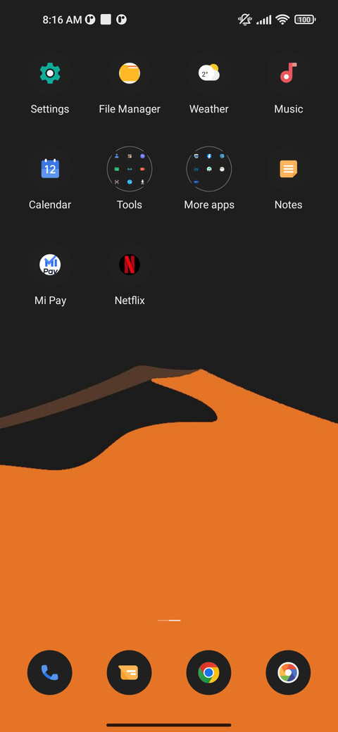 Orange screenshot
