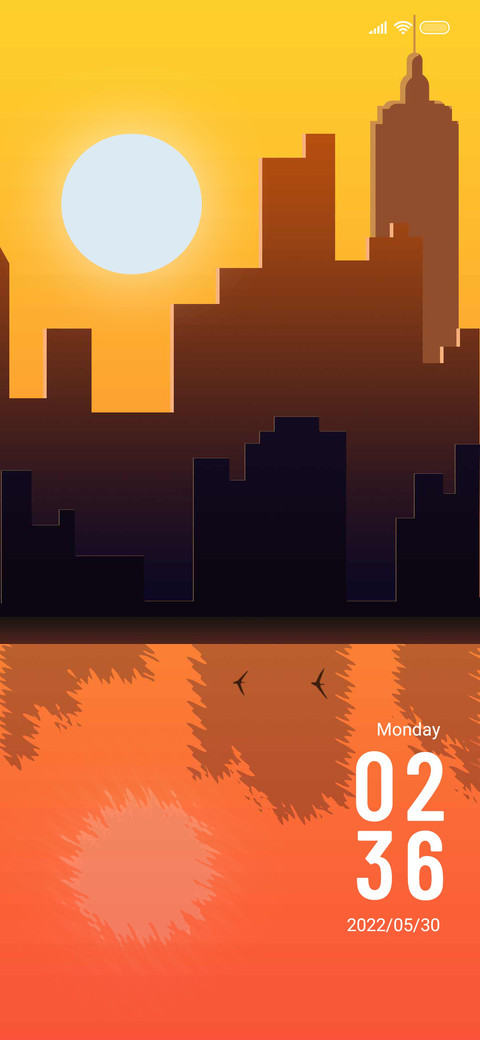 sunset dusk screenshot