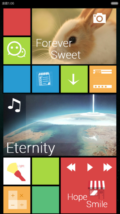 my wp(指纹解锁+diy自由桌面+个性闹钟) screenshot