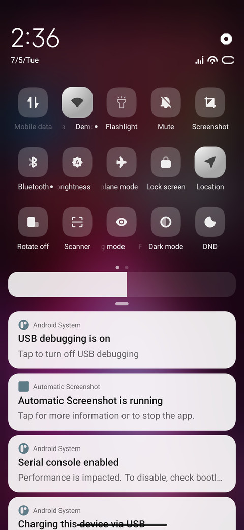Purple screenshot