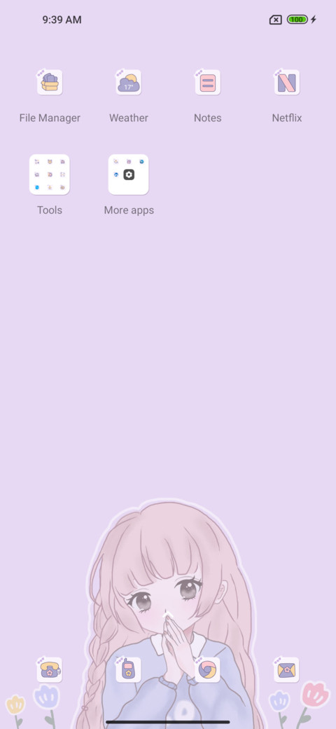 Cute hand account screenshot