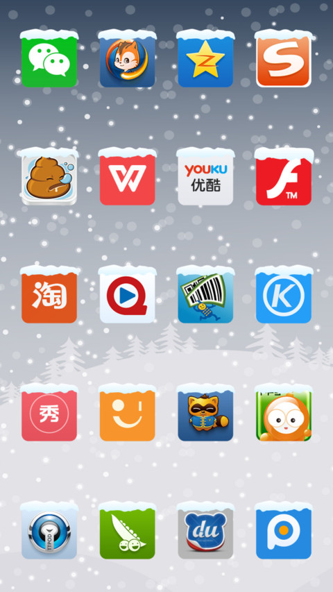Flat Candy Winter v6 XTS screenshot